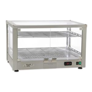 Roller Grill Heated 2 Shelf Display Cabinet WD780 SI - DF410  - 1