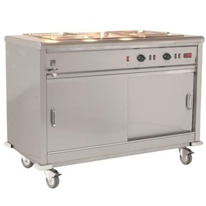 Parry Mobile Servery with Bain Marie Top MSB15 - GM777  - 1