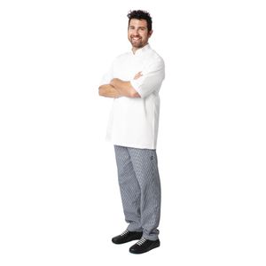 Chefs Works Montreal Cool Vent Unisex Short Sleeve Chefs Jacket White 3XL - A914-3XL  - 9