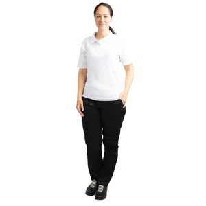 Ladies Polo Shirt White S - BB473-S  - 1