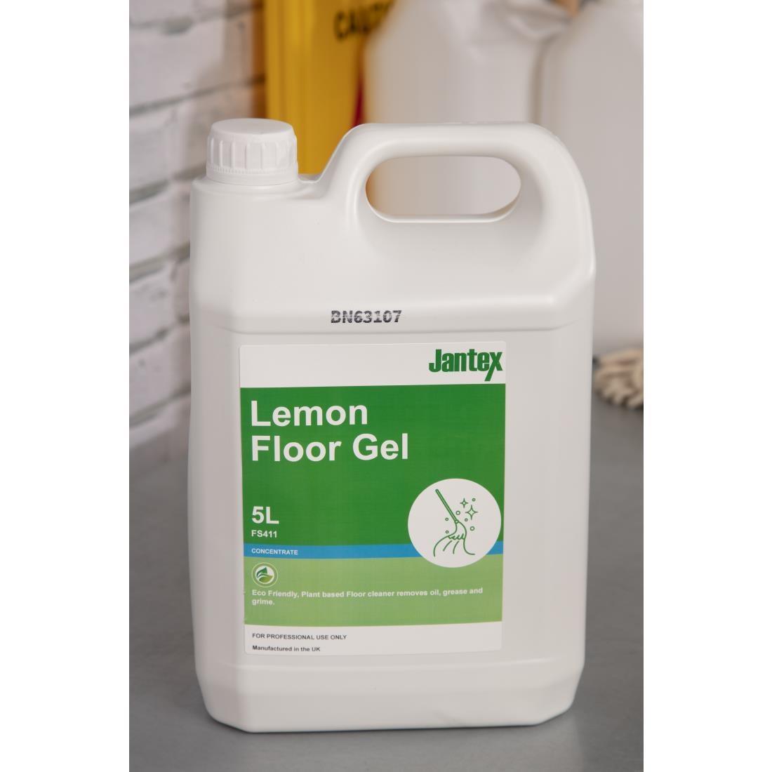 Jantex Green Lemon Floor Gel Cleaner Concentrate 5Ltr - FS411  - 5