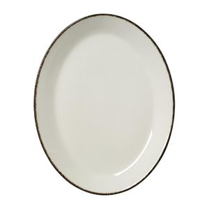 Steelite Charcoal Dapple Oval Coupe Plates 280mm (Pack of 12) - VV1321  - 1