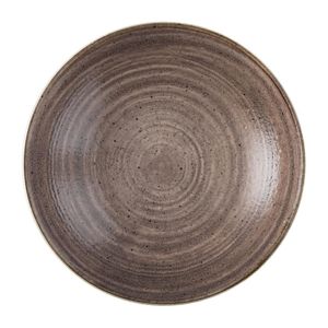 Churchill Stonecast Raw Coupe Bowl Brown 184mm (Pack of 12) - FS851  - 1