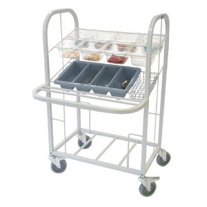 Craven Steel Condiment, Cutlery and Tray Dispense Trolley - CD510  - 1