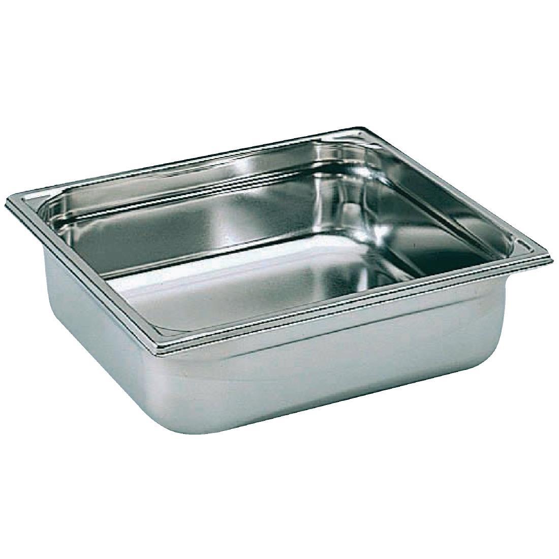 Matfer Bourgeat Stainless Steel 2/3 Gastronorm Pan 65mm - K055  - 1