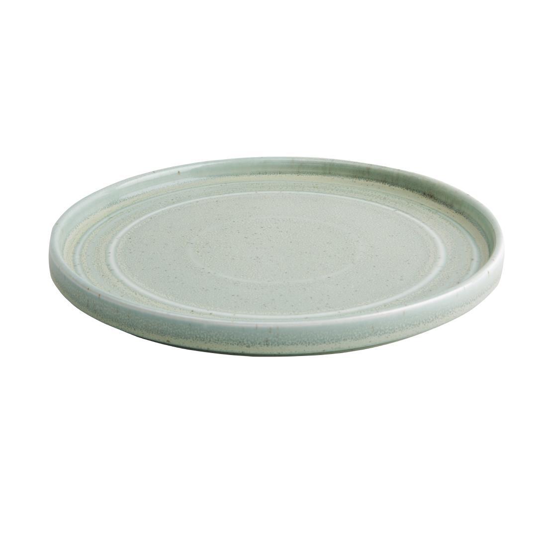 Olympia Cavolo Flat Round Plates Spring Green 220mm (Pack of 6) - FB563  - 2