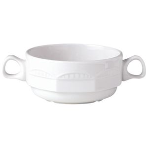 Steelite Monte Carlo Ivory Handled Soup Cups 285ml (Pack of 36) - V3637  - 1