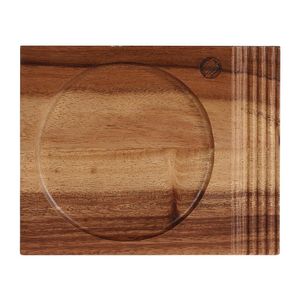 Churchill Alchemy Wood Single Handled Boards 177 x 142mm (Pack of 4) - FA670  - 1