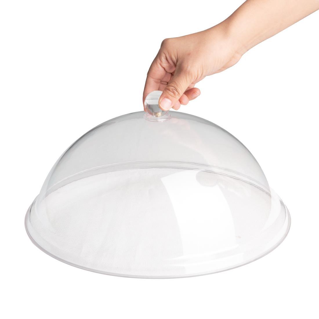 Olympia Kristallon Polycarbonate Domed Cover Clear 315(Ø) x 125(H)mm - FE470  - 3