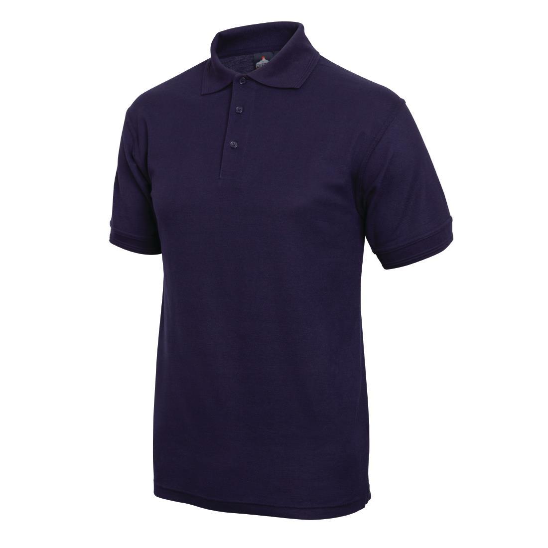 Polo Shirt Casual Slim Fit Navy Blue 4XL