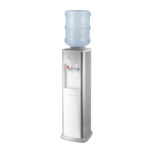Clover Hot & Cold Floor Standing Bottle Water Cooler White and Silver B21A