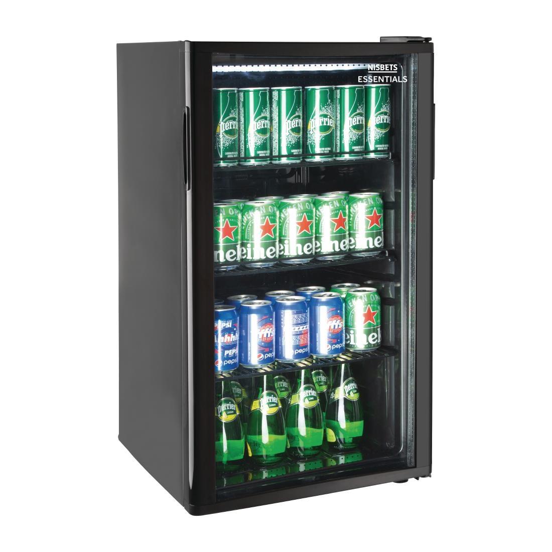 Nisbets Essentials Single Door Back Bar Cooler 92Ltr