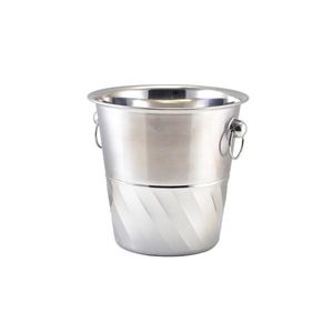 GenWare Stainless Steel Swirl Wine Bucket - 26203SW - 1