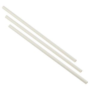 Paper Straws White 20cm (500pcs) - PPS20PWH - 1