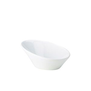 Genware Porcelain Oval Sloping Bowl 16cm/6.25" (Pack of 6) - 366016 - 1