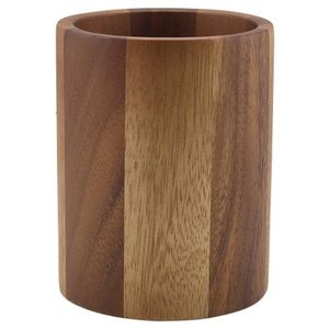 GenWare Acacia Wood Cutlery Cylinder - WCC10 - 1
