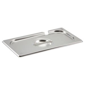 St/St Gastronorm Pan Notched Lid 1/3 - GN13-NLID - 1