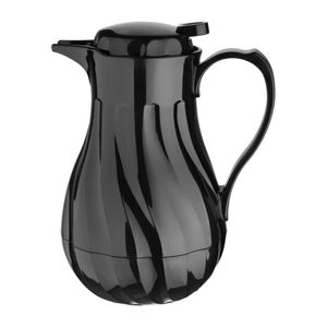 Olympia Insulated Swirl Jug Black 1.2Ltr - CH117
