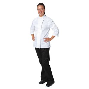 Chef Works Cool Vent Verona Womens Chefs Jacket White XS - B186-XS