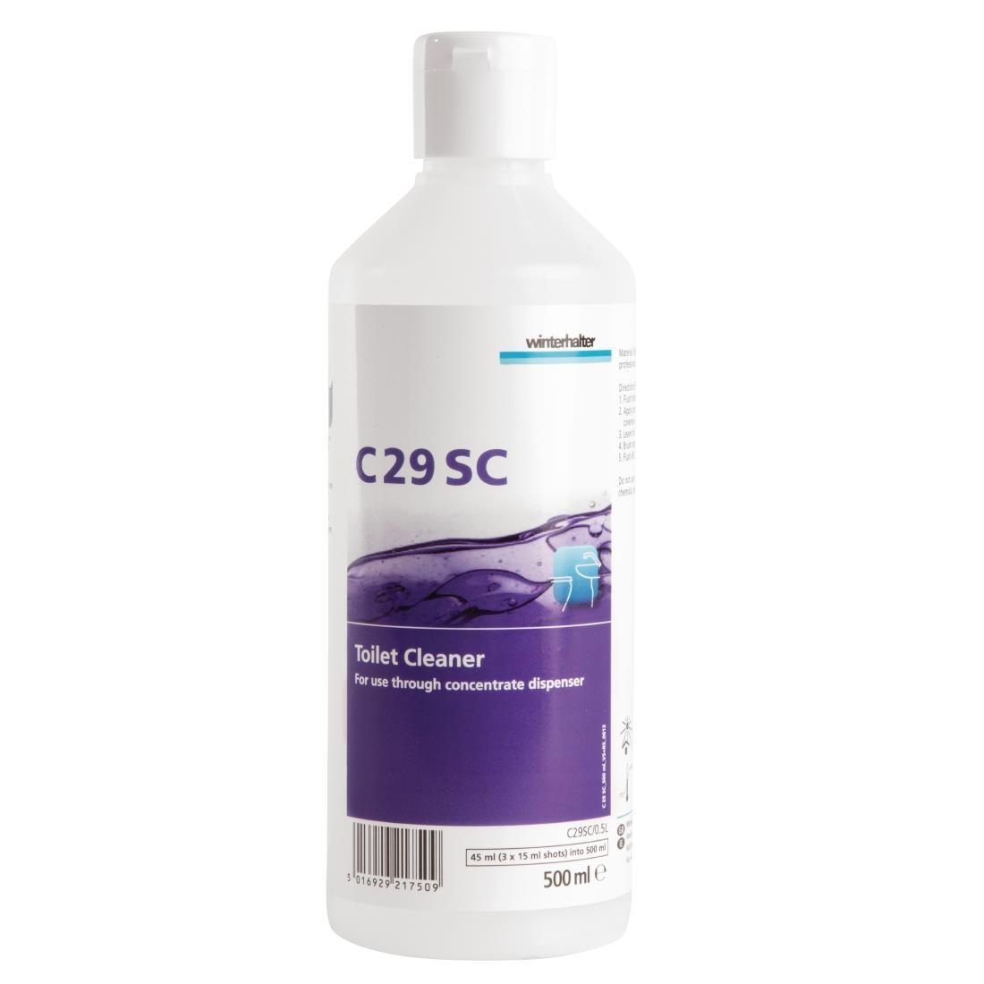 Winterhalter C29 SC Toilet Cleaner Refill Bottles 500ml (12 Pack) - DR278