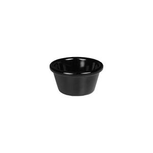 Melamine Ramekin Black Plain 1.5 Oz Pack 12 - M101PK-12