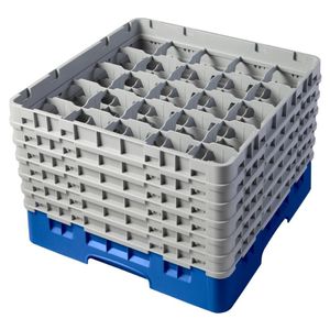 Cambro Camrack Blue 25 Compartments Max Glass Height 258mm - CZ147