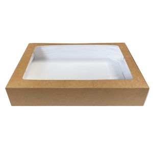 Fiesta Recyclable Platter Box with PET Window Large (Pack of 25) - FT673