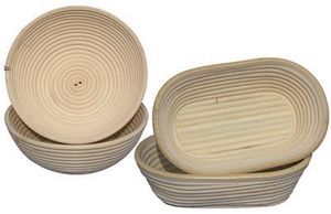 Matfer Wood Bread Basket - Oval 200mm - 118501 - 12001-01