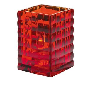 Hollowick Optic Block Ruby Glass Lamp 67mm x 95mm (Pack of 6) - VV4030 - 1