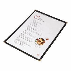 Olympia American Style Menu Cover Black A4 - E292 - 3