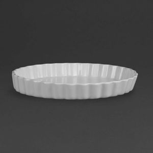 Olympia Whiteware Flan Dishes 297mm (Pack of 6) - W416 - 1