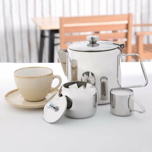 Olympia Concorde Stainless Steel Teapot 1.365Ltr - K680 - 6