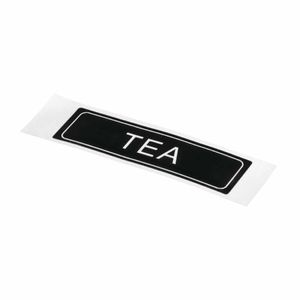Adhesive Airpot Label - Tea - K702 - 1