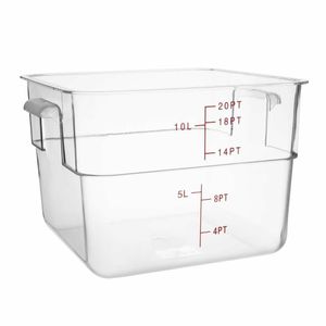 Hygiplas Polycarbonate Square Storage Container 10Ltr - CF024 - 1