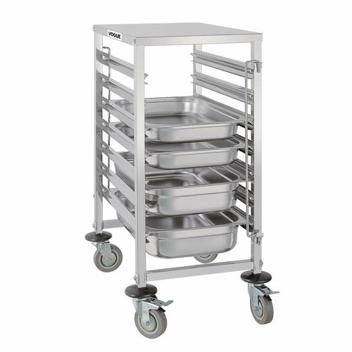 Vogue Gastronorm Racking Trolley 7 Level - GG498 - 2