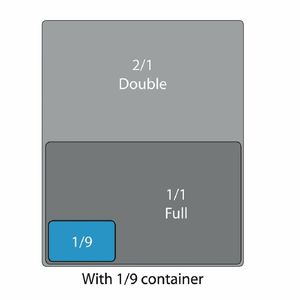 Vogue Polycarbonate 1/9 Gastronorm Container 65mm Clear - U242 - 3