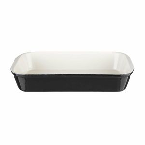 Vogue Cast Iron Roasting Dish Black - U571 - 1