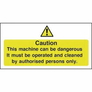 Vogue Dangerous Machine Sign - W298 - 1