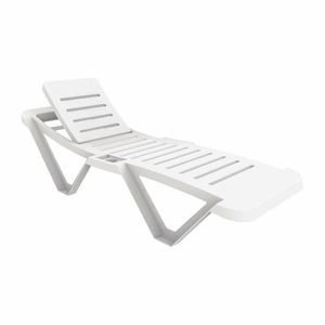 Resol Polypropylene Sun Loungers White (Pack of 2) - CG209 - 1