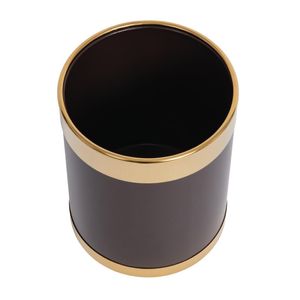 Bolero Waste Paper Bin with Gold Rim - Y804 - 3