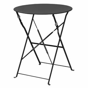 Bolero Black Pavement Style Steel Table 595mm - GH558 - 1
