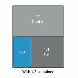 Cambro Polycarbonate 1/3 Gastronorm Pan Drain Shelf - DM712 - 3