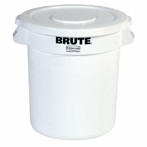 Rubbermaid Round Brute Container 121Ltr Container White - L653 - 1