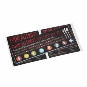 Food Allergen Window and Wall Stickers (Pack of 8) - GM818 - 1