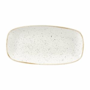 Churchill Stonecast Rectangular Plates Barley White 153 x 298mm - DW324 - 1