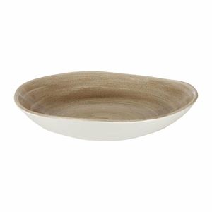 Churchill Stonecast Patina Antique Organic Round Bowls Taupe 253mm (Pack of 12) - HC804 - 1