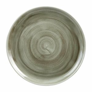 Churchill Stonecast Patina Antique Coupe Round Plates Green 324mm (Pack of 6) - HC805 - 1