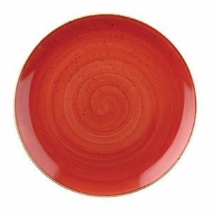 Churchill Stonecast Round Coupe Plate Berry Red 260mm (Pack of 12) - DB061 - 1