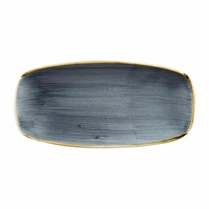 Churchill Stonecast No. 2 Oblong Chefs Plates 269 x 127mm Blueberry (Pack of 12) - FC150 - 1