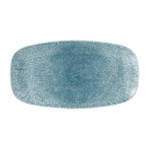Churchill Studio Prints Raku Oblong Plate Topaz Blue 298mm (Pack of 12) - DE881 - 1